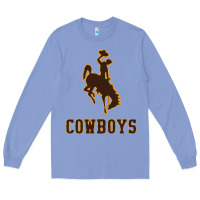 Colony Blue university of wyoming cowboys Long Sleeve Tee - linhVisuals