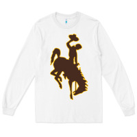 White university of wyoming cowboys Long Sleeve Tee - linhVisuals