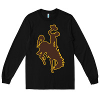 Black university of wyoming cowboys Long Sleeve Tee - linhVisuals