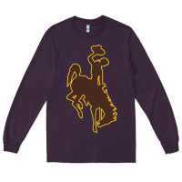 Plum university of wyoming cowboys Long Sleeve Tee - linhVisuals