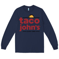 Navy taco john's Long Sleeve Tee - linhVisuals