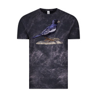 Cloud Black Lark Bunting Colorado State Bird Vintage Tee - RanaPortraitStore