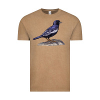 Vintage Coffee Lark Bunting Colorado State Bird Vintage Tee - RanaPortraitStore
