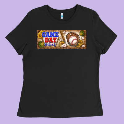 Game Day Vibes Ladies Tee Designed By Bundleandbundleshop