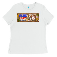 White game day vibes Ladies Tee - BundleAndBundleShop