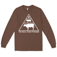 Chestnut the real food pyramid carnivore Long Sleeve Tee - linhVisuals