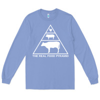 Colony Blue the real food pyramid carnivore Long Sleeve Tee - linhVisuals