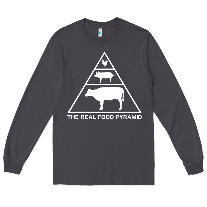 The Real Food Pyramid Carnivore Long Sleeve Tee by linhVisuals | Teevron