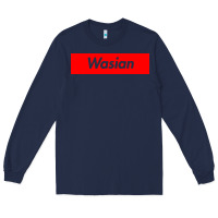 Navy wasian Long Sleeve Tee - linhVisuals