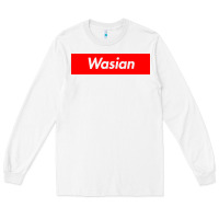 White wasian Long Sleeve Tee - linhVisuals