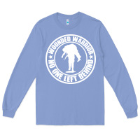 Colony Blue Wounded Warrior No One Left Behind War Veteran Long Sleeve Tee - linhVisuals