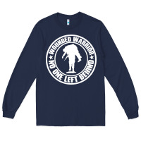 Navy Wounded Warrior No One Left Behind War Veteran Long Sleeve Tee - linhVisuals