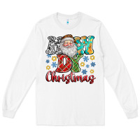 White How Dy Christmas Long Sleeve Tee - CowhideDigitalArt
