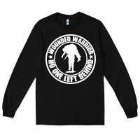 Black Wounded Warrior No One Left Behind War Veteran Long Sleeve Tee - linhVisuals