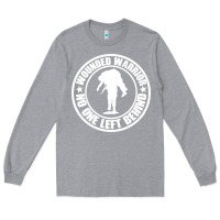 Heather Grey Wounded Warrior No One Left Behind War Veteran Long Sleeve Tee - linhVisuals