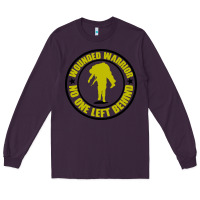 Plum Wounded Warrior No One Left Behind War Veteran Long Sleeve Tee - linhVisuals