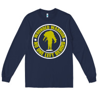Navy Wounded Warrior No One Left Behind War Veteran Long Sleeve Tee - linhVisuals