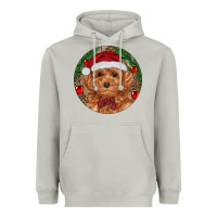 Moon Dust Christmas Toy Poodle Heavyweight Hoodie - RanaPortraitStore
