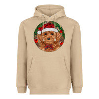 Christmas Toy Poodle Heavyweight Hoodie | Teevron