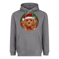 Storm Christmas Toy Poodle Heavyweight Hoodie - RanaPortraitStore