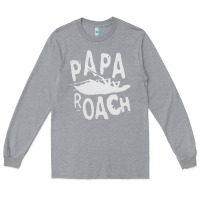 Heather Grey papa roach Long Sleeve Tee - linhVisuals