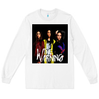 White The warning Long Sleeve Tee - linhVisuals