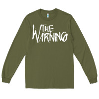 Army Green The warning Style Long Sleeve Tee - linhVisuals