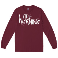 Burgundy The warning Style Long Sleeve Tee - linhVisuals