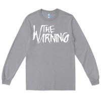 Heather Grey The warning Style Long Sleeve Tee - linhVisuals