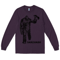 Plum cool unique sasquash sasquatch and squash bigfoot t shirt Long Sleeve Tee - linhVisuals