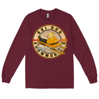 Burgundy ski doo vintage snowmobiles Long Sleeve Tee - linhVisuals