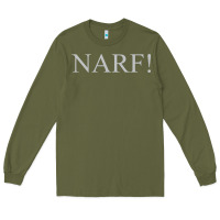 Army Green narf Long Sleeve Tee - linhVisuals