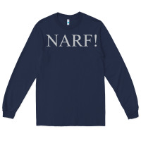 Navy narf Long Sleeve Tee - linhVisuals