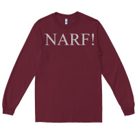 Burgundy narf Long Sleeve Tee - linhVisuals