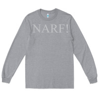Heather Grey narf Long Sleeve Tee - linhVisuals
