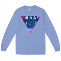 Colony Blue tired japanese otaku   abandoned city street art t shirt Long Sleeve Tee - linhVisuals