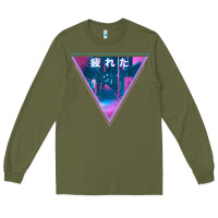 Army Green tired japanese otaku   abandoned city street art t shirt Long Sleeve Tee - linhVisuals