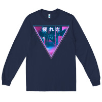 Navy tired japanese otaku   abandoned city street art t shirt Long Sleeve Tee - linhVisuals