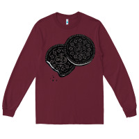 Burgundy oreo lover  cookies Long Sleeve Tee - linhVisuals