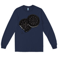 Navy oreo lover  cookies Long Sleeve Tee - linhVisuals