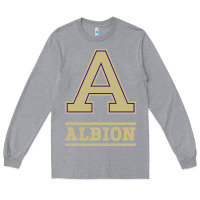 Heather Grey albion college athleticpurple Long Sleeve Tee - linhVisuals