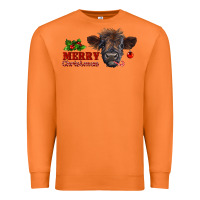 Carrot Merry Christmas Calf Premium Sweatshirt - RanaPortraitStore