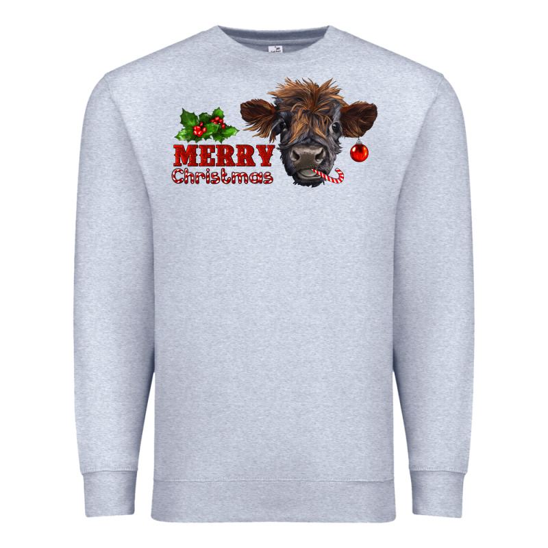 Merry Christmas Calf Premium Sweatshirt by RanaPortraitStore | Teevron