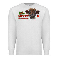 Oatmeal Heather Merry Christmas Calf Premium Sweatshirt - RanaPortraitStore