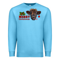 Ocean Blue Merry Christmas Calf Premium Sweatshirt - RanaPortraitStore