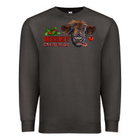 Smoke Merry Christmas Calf Premium Sweatshirt - RanaPortraitStore