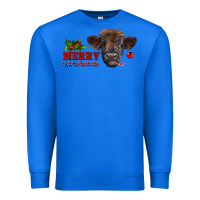 True Royal Merry Christmas Calf Premium Sweatshirt - RanaPortraitStore