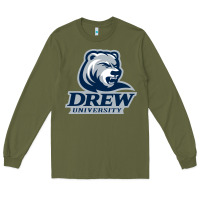 Army Green drew university vectorized Long Sleeve Tee - linhVisuals