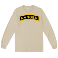 Mushroom army ranger tab   black & gold   army ranger tab black gold Long Sleeve Tee - linhVisuals