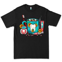 Black Dentist Coffee Premium Tee - FaDigitalArtStudio